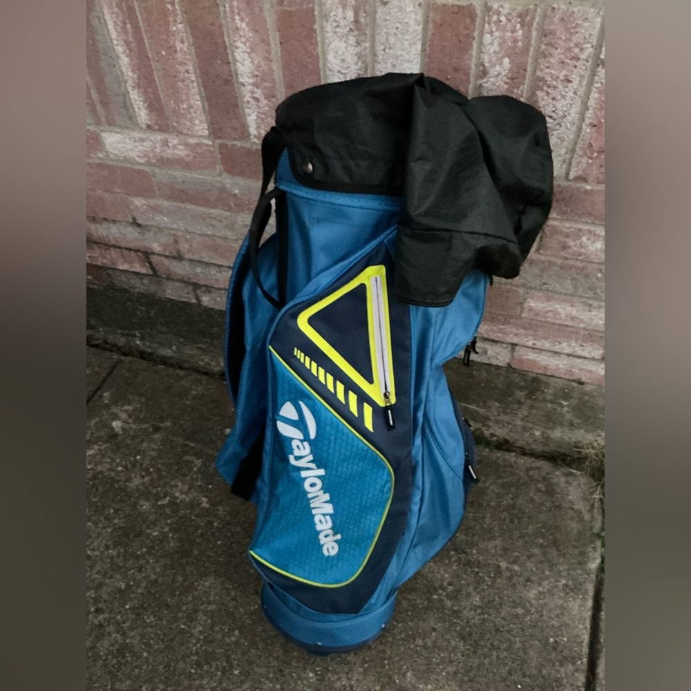 TaylorMade Blue and Yellow Golf Bag